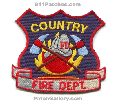 Country Fire Department Patch (North Carolina)
Scan By: PatchGallery.com
Keywords: dept.