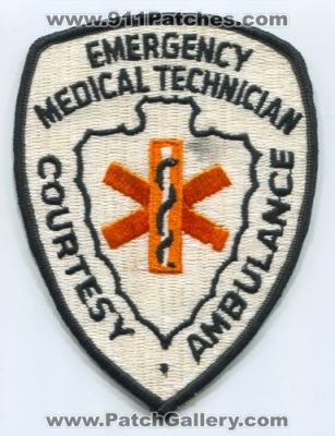 Courtesy Ambulance Emergency Medical Technician EMT Patch (Oregon)
Scan By: PatchGallery.com
Keywords: ems