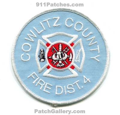 Cowlitz County Fire District 4 Patch (Washington)
Scan By: PatchGallery.com
Keywords: co. dist. number no. #4 department dept.