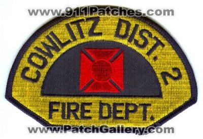 Cowlitz County Fire District 2 (Washington)
Scan By: PatchGallery.com
Keywords: co. dist. number no. #2 department dept.