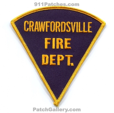 Crawfordsville Fire Department Patch (Indiana)
Scan By: PatchGallery.com
Keywords: dept.