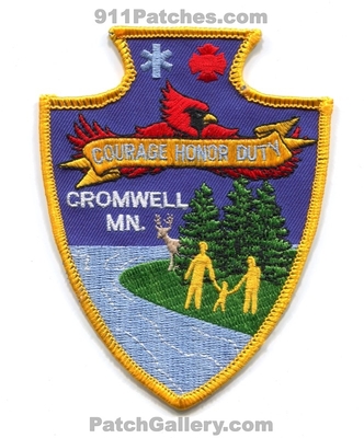 Cromwell Fire Department Patch (Minnesota)
Scan By: PatchGallery.com
Keywords: dept. courage honor duty