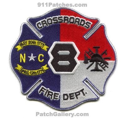 Crossroads Fire Department 8 Patch (North Carolina)
Scan By: PatchGallery.com
Keywords: dept.