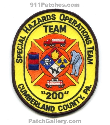 Cumberland County Special Hazards Operations Team 200 Patch (Pennsylvania)
Scan By: PatchGallery.com
Keywords: co. fire department dept. shot hazardous materials hazmat haz-mat