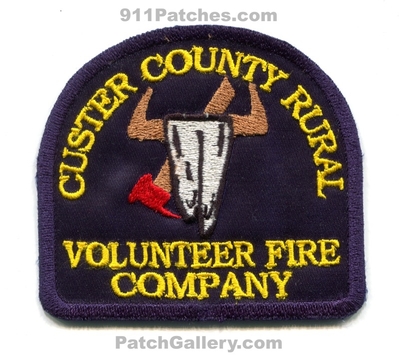 Custer County Rural Volunteer Fire Company Patch (Montana)
Scan By: PatchGallery.com
Keywords: co. vol. co. department dept.