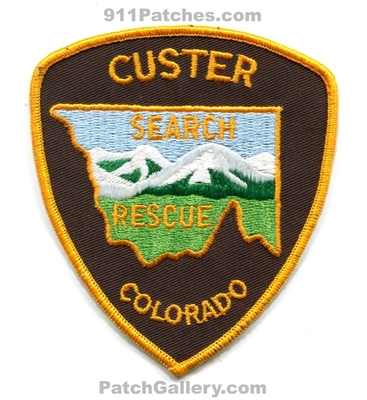 Custer County Search and Rescue Patch (Colorado)
[b]Scan From: Our Collection[/b]
Keywords: co. sar