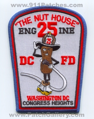 District of Columbia Fire Department DCFD Engine 25 Patch (Washington DC)
Scan By: PatchGallery.com
Keywords: dist. dept. d.c.f.d. company co. station the nut house congress heights