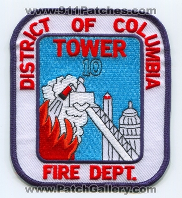 District of Columbia Fire Department DCFD Tower 10 Patch (Washington DC)
Scan By: PatchGallery.com
Keywords: dist. dept. d.c.f.d. company co. station