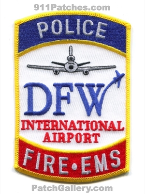 Dallas Fort Worth International Airport Fire EMS Police Department Patch (Texas)
Scan By: PatchGallery.com
Keywords: dfw ft. dept.