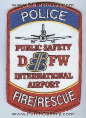 Dallas Fort Worth International Airport Police Fire Rescue Department (Texas)
Thanks to Brent Kimberland for this scan.
Keywords: dfw public safety dps dept.