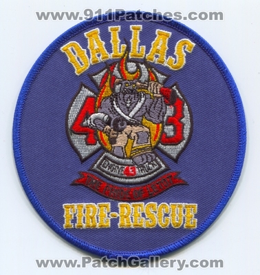 Dallas Fire Department Station 43 Patch (Texas)
Scan By: PatchGallery.com
Keywords: rescue dept. company co. engine truck the pride of letot