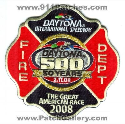 Daytona International Speedway Fire Department 50 Years (Florida)
Scan By: PatchGallery.com
Keywords: dept. 500 nascar the great american race 2008
