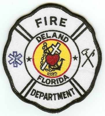 DeLand Fire Department
Thanks to PaulsFirePatches.com for this scan.
Keywords: florida