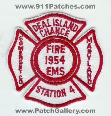 Deal Island Chance Fire EMS Station 4 (Maryland)
Thanks to Mark C Barilovich for this scan.
Keywords: somerset co. county