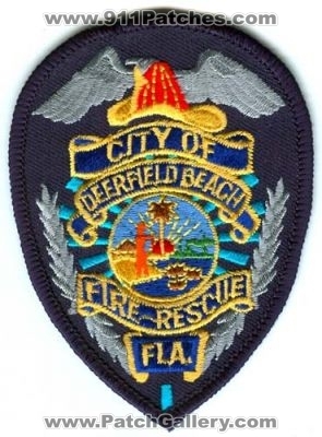 Deerfield Beach Fire Rescue Patch (Florida)
[b]Scan From: Our Collection[/b]
Keywords: city of