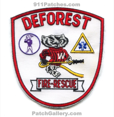 Deforest Fire Rescue Department Patch (Wisconsin)
Scan By: PatchGallery.com
Keywords: dept. badgers