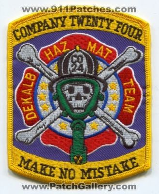 Dekalb County Fire Department Company 24 (Georgia)
Scan By: PatchGallery.com
Keywords: dept. station hazmat haz-mat team twenty four make no mistake