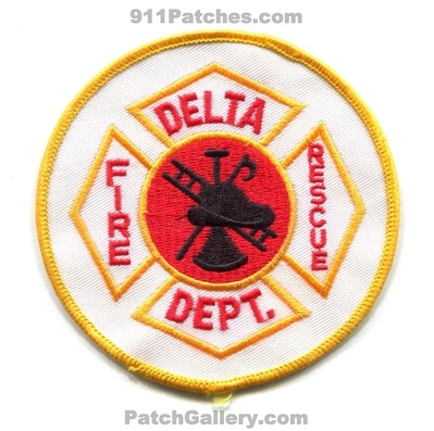 Delta Fire Rescue Department Patch (UNKNOWN STATE)
Scan By: PatchGallery.com
Keywords: dept.