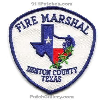 Denton County Fire Department Fire Marshal Patch (Texas)
Scan By: PatchGallery.com
Keywords: co. dept.