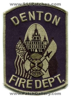 Denton Fire Department (Texas)
Scan By: PatchGallery.com
Keywords: dept.