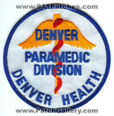 Denver Health Paramedic Division Patch (Colorado)
[b]Scan From: Our Collection[/b]
Keywords: paramedics dg ems