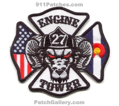Denver Fire Department Station 27 Patch (Colorado)
[b]Scan From: Our Collection[/b]
Keywords: dept. dfd engine tower company co.