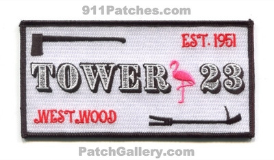 Denver Fire Department Tower 23 Patch (Colorado)
[b]Scan From: Our Collection[/b]
Keywords: dept. station ladder truck westwood est. 1951