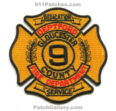 Deptford Fire Department 9 Gloucester County Patch (New Jersey)
Scan By: PatchGallery.com
Keywords: dept. co. dedication service