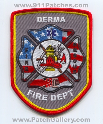 Derma Fire Rescue Department Patch (Mississippi)
Scan By: PatchGallery.com
[b]Patch Made By: 911Patches.com[/b]
Keywords: dept.