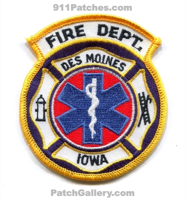 Des Moines Fire Department EMS Patch (Iowa)
Scan By: PatchGallery.com
Keywords: dept. ambulance