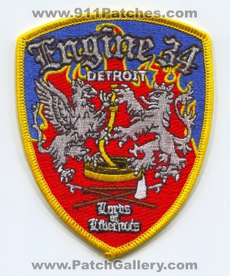 Detroit Fire Department Engine 34 Patch (Michigan)
Scan By: PatchGallery.com
Keywords: dept. dfd d.f.d. company co. station