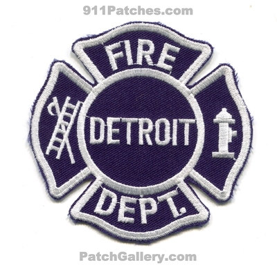 Detroit Fire Department Patch (Michigan)
Scan By: PatchGallery.com
Keywords: dept.