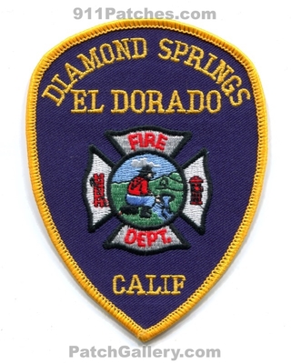 Diamond Springs El Dorado Fire Department Patch (California)
Scan By: PatchGallery.com
Keywords: eldorado dept.