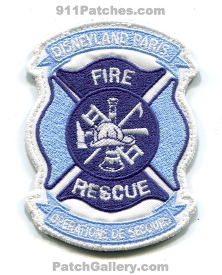 Disneyland Paris Fire Rescue Department Patch (France)
Scan By: PatchGallery.com
Keywords: dept. operations de secours