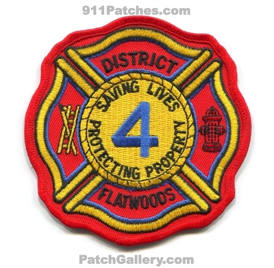 District 4 Fire Department Flatwoods Patch (North Carolina)
Scan By: PatchGallery.com
Keywords: dist. dept. saving lives protecting property
