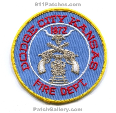 Dodge City Fire Department Patch (Kansas)
Scan By: PatchGallery.com
Keywords: dept. 1872