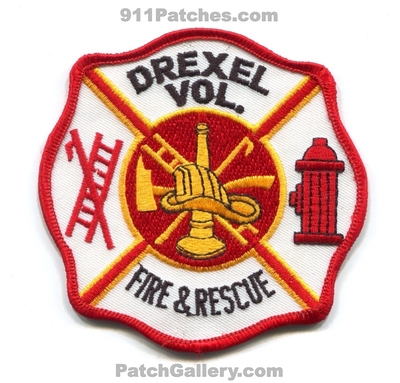 Drexel Volunteer Fire and Rescue Department Patch (Missouri)
Scan By: PatchGallery.com
Keywords: vol. & dept.