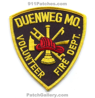 Duenweg Volunteer Fire Department Patch (Missouri)
Scan By: PatchGallery.com
Keywords: vol. dept.