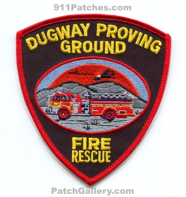 Dugway Proving Ground Fire Rescue Department US Army Military Patch (Utah)
Scan By: PatchGallery.com
Keywords: dept.