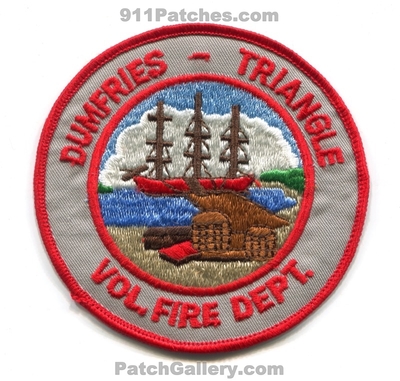 Dumfries Triangle Volunteer Fire Department Patch (Virginia)
Scan By: PatchGallery.com
Keywords: vol. dept.