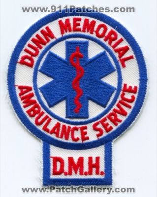 Dunn Memorial Ambulance Service (Indiana)
Scan By: PatchGallery.com
Keywords: dmh d.m.h. ems