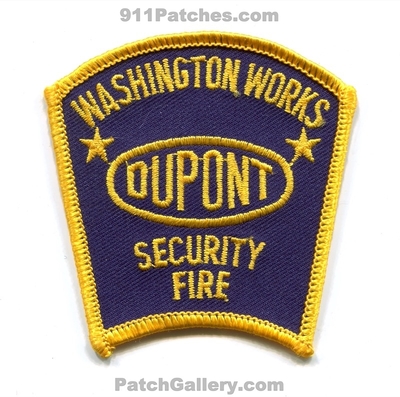 Dupont Washington Works Plant Security Fire Patch (West Virginia)
Scan By: PatchGallery.com
Keywords: hazmat haz-mat ert ems