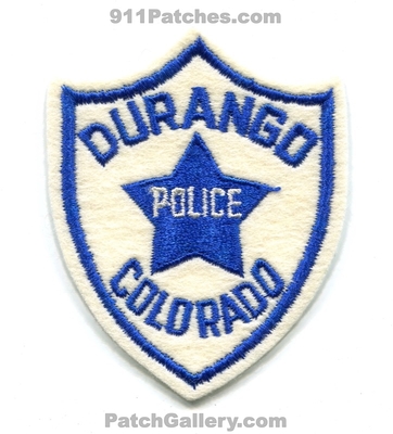 Durango Police Department Patch (Colorado)
Scan By: PatchGallery.com
Keywords: dept.