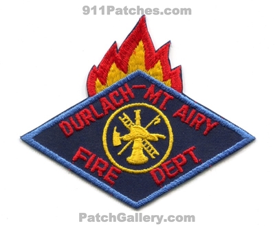 Durlach Mount Airy Fire Department Patch (Pennsylvania)
Scan By: PatchGallery.com
Keywords: mt. dept.