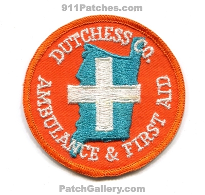 Dutchess County Ambulance and First Aid Patch (New York)
Scan By: PatchGallery.com
Keywords: co. & ems
