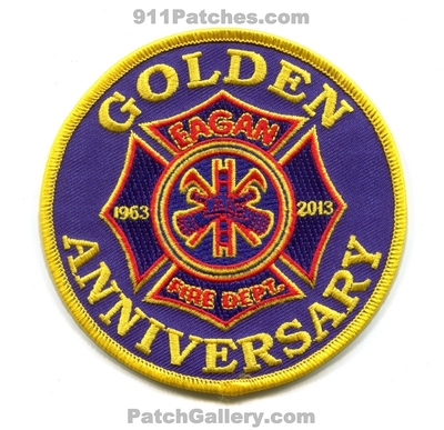 Eagan Fire Department 50 Years Patch (Minnesota)
Scan By: PatchGallery.com
Keywords: dept. golden anniversary 1963 2013