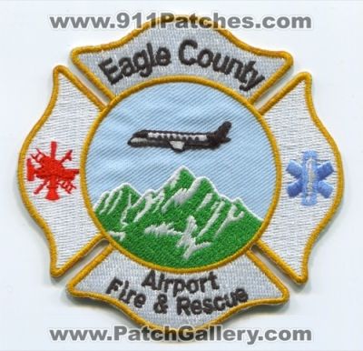 Eagle County Airport Fire and Rescue Department Patch (Colorado)
[b]Scan From: Our Collection[/b]
Keywords: & dept. arff aircraft firefighter firefighting cfr crash
