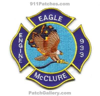 Eagle McClure Fire Department Engine 933 Patch (Pennsylvania)
Scan By: PatchGallery.com
Keywords: dept.