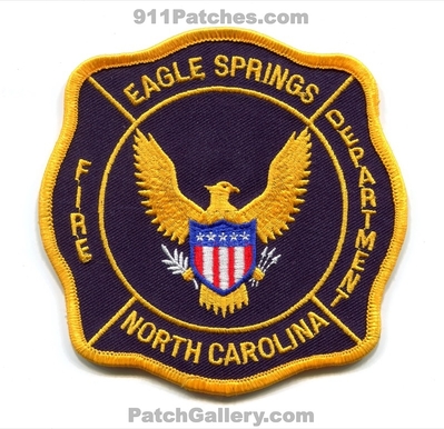 Eagle Springs Fire Department Patch (North Carolina)
Scan By: PatchGallery.com
Keywords: dept.