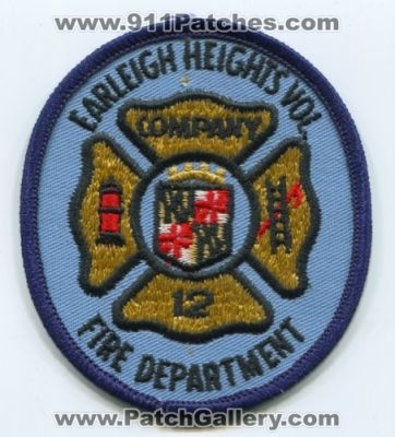 Earleigh Heights Volunteer Fire Department Company 12 (Maryland)
Scan By: PatchGallery.com
Keywords: vol. dept. station